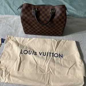 Louis Vuitton speedy 30 in damier ebene